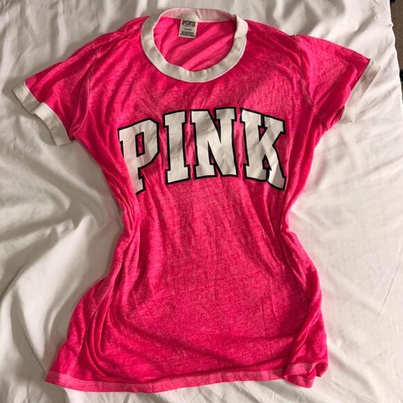 Victoria's Secret Tops - Victoria-s-secret Women's Pink T-shirt